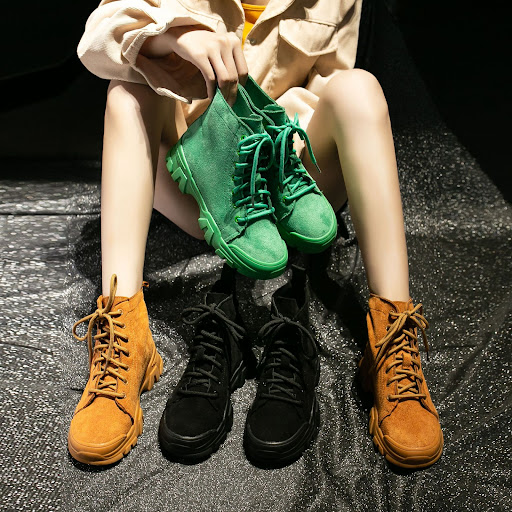 Title 3, Womens mid-heel short boots, non-slip and warm...