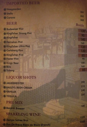 South-1 menu 