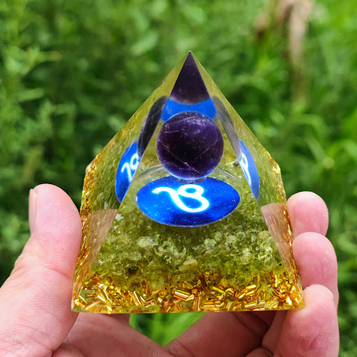 Title 9, Rubble Pyramid Home Crafts Resin Ornaments. Per...