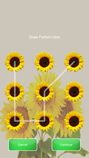 Sunflower Pattern Screen Lock