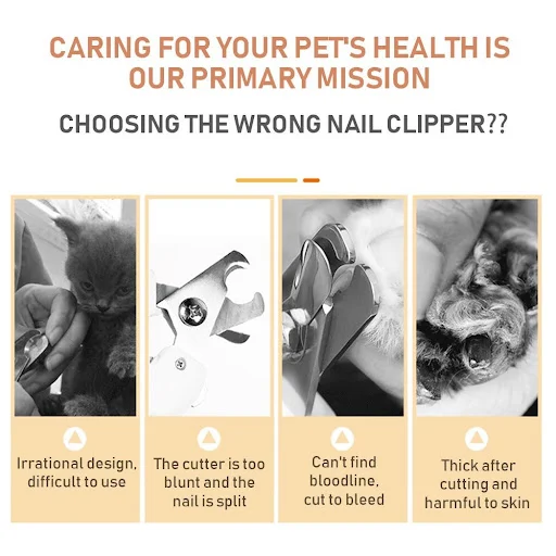 Dog Nail Scissors Clipper Cutter Professional Clippers for Animals Scissors Clippers for Pet Claws Dog Supplies