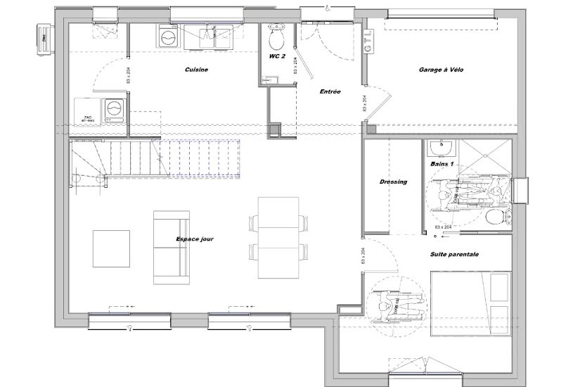  Vente Terrain + Maison - Terrain : 636m² - Maison : 113m² à Évreux (27000) 