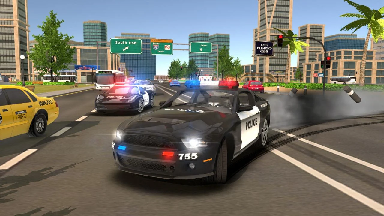   Police Drift Car Driving Simulator- 스크린샷 