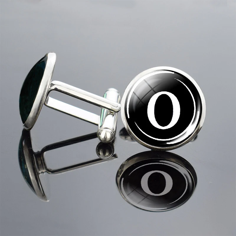Title 23, 26 English Letter Cufflinks Metal Time Gem, a p...