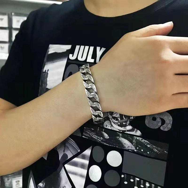 Title 4, Bracelet Rétro Domineering pour Homme Style Pun...