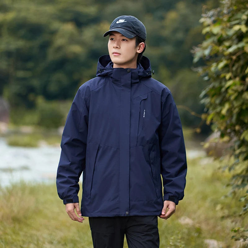 Breathable Mountaineering Suit Stitching Trendy Coat for ultimate mountain performance and style. Designed for comfort a