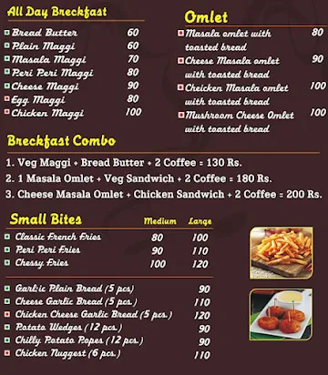 Cafe Unique Blends menu 