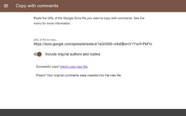 Copy with comments chrome extension