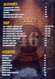 46 Lounge Restaurant menu 3