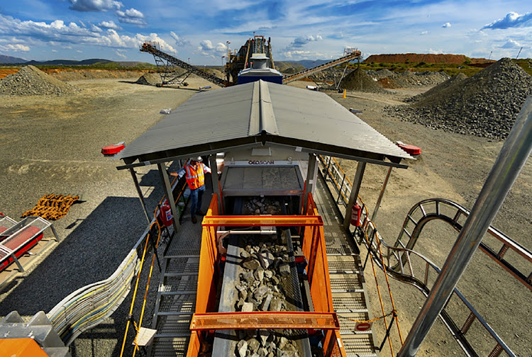 A bulk ore sorter at Anglo American Platinum’s Mogalakwena Mine in Limpopo. File photo.