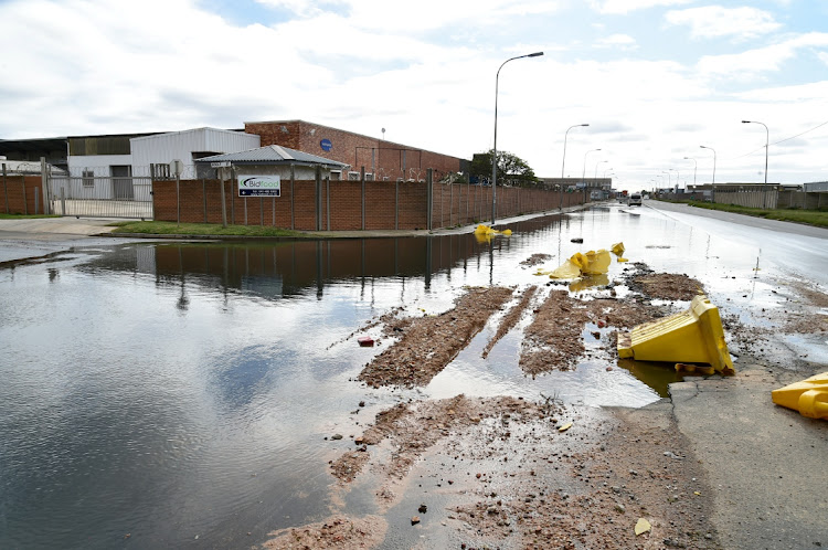 On Friday, the sewage stretched at least 150m up and down Burman Road in Deal Party on either side of Adolf Street