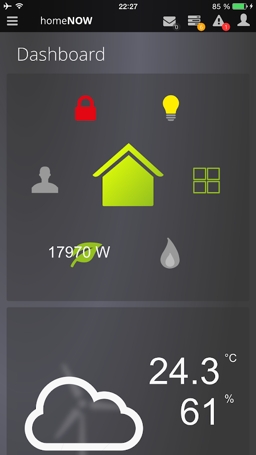Android application homeNOW screenshort