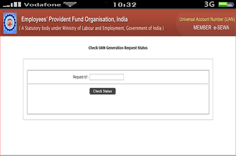 EPF UAN Status