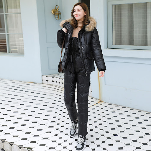 Title 2, Womens Down Padded Jacket Suit