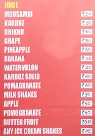 Sri Guru Sai Juice & Chats menu 3