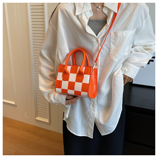 Title 13, Trendy Contrast Color Personalized Handbag Tide...