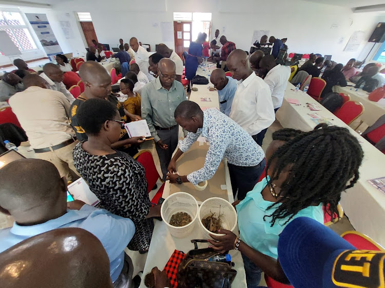 Some of the teachers being trained at the Workshop at Tom Mboya Labour College in Kisumu