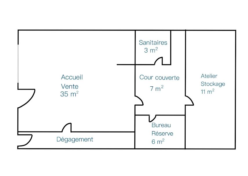 Vente locaux professionnels  62 m² à Aix-en-Provence (13090), 90 000 €