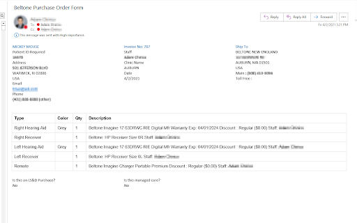 Beltone Purchase Order Extension