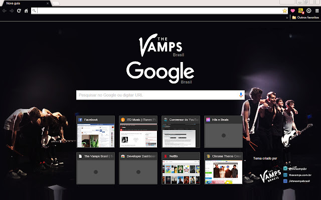 The Vamps Live chrome extension