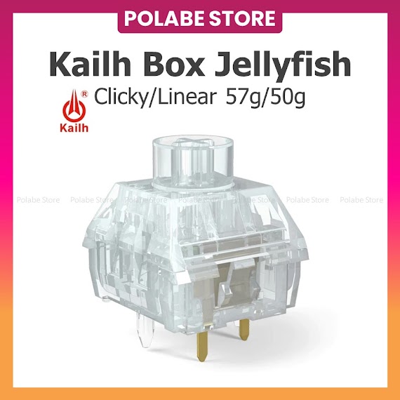 Kailh Box Jellyfish Linear Switch Công Tắc Bàn Phím Cơ Kailh Box Clicky Switch - Polabe Store