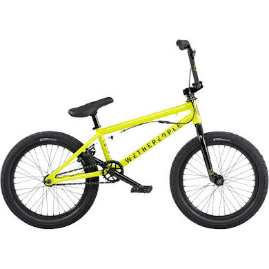 We The People CRS FS BMX Bike - 18" TT, Metallic Yellow, Cassette