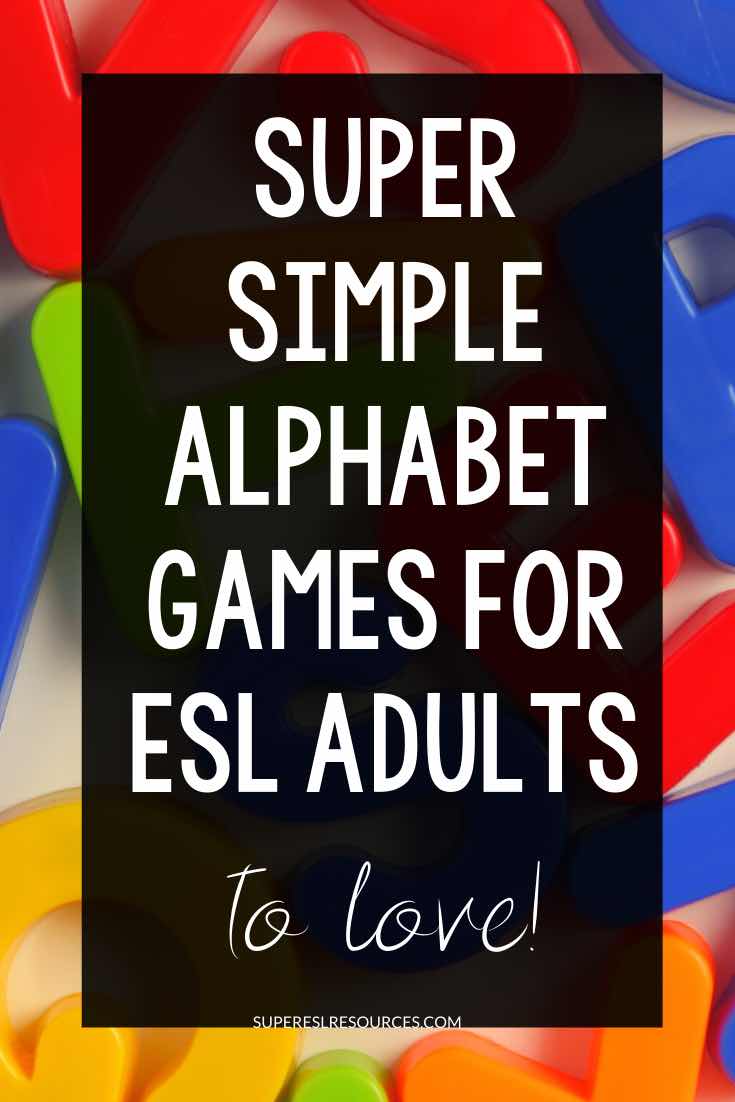 Looking for a fun way to engage adult ESL learners in learners their alphabet, letter sounds and letter formation? I plan to cover all those individual skills on this blog. For now, I’m covering alphabet identification games.