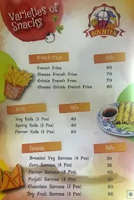 Bon Bites menu 1