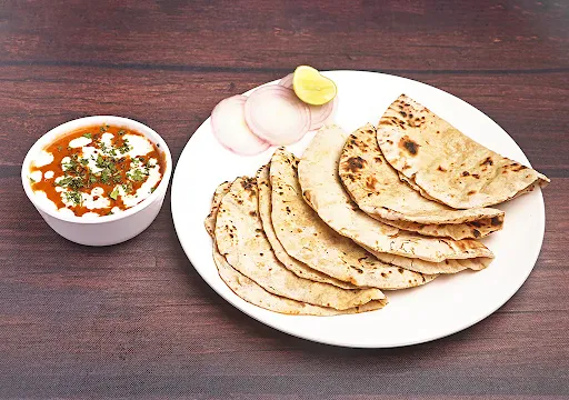 5 Phulka With Dal Makhani