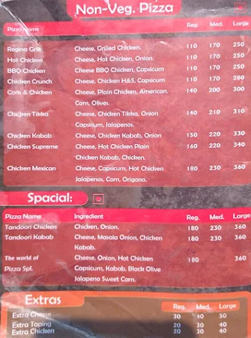 Halal Pizza Point menu 