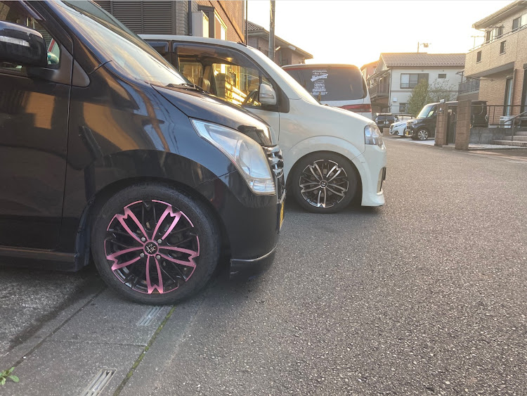 ムーヴカスタムのホイールショット・お題に乗っかってみた・L175Sムーヴ・RR3エリシオン・MH23S ワゴンRに関するカスタム事例の投稿画像7枚目
