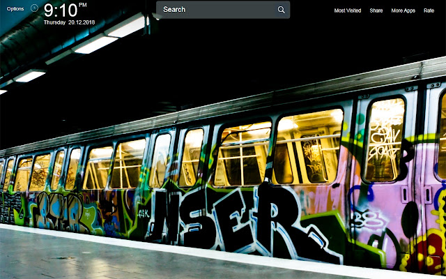 Amazing Graffiti Wallpapers Theme New Tab