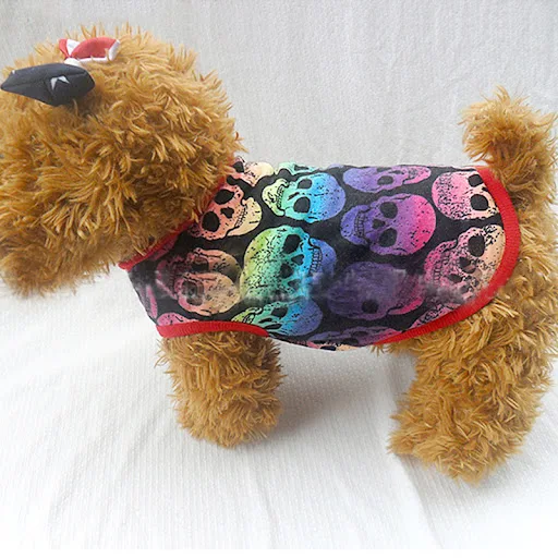New Summer Pet Dog Vest Cat Clothes Cartoon Skull Vest Clothes For Dogs Cat T-shirt Soft Puppy Dogs Clothing Shirt Vest 