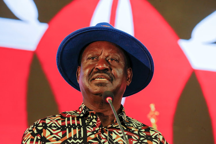 Kenya's opposition leader Raila Odinga of the Azimio La Umoja (Declaration of Unity) One Kenya Alliance, who competed in Kenya's presidential election, addresses the nation following the announcement of the results of the presidential election, in Nairobi, Kenya