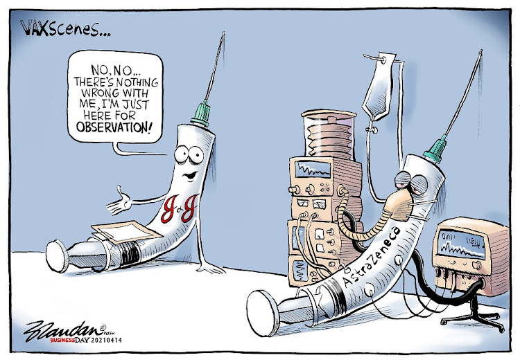 CARTOON: J&amp;J jab under observation