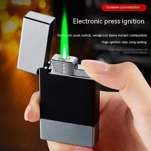 Title 6, Metal steel gas lighter windproof for reliable ...