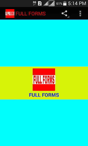 FULL FORMS