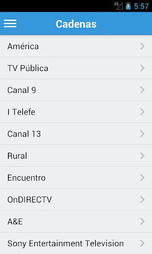 Televisión de Argentina Guía