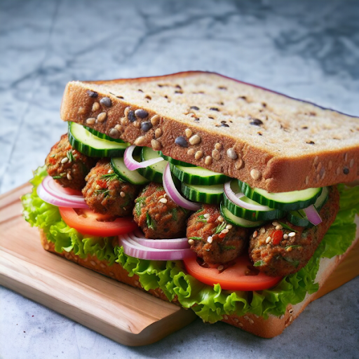 Veggilicious Seekh Kebab Sandwich