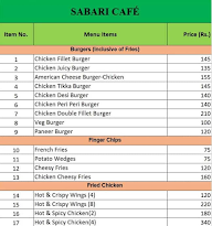 Sabari Cafe menu 6