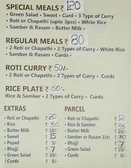 Shree Venkateshwara North Karnataka Hotel menu 1