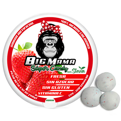 //Caramelo Sin Azucar Fresa 40g undefined