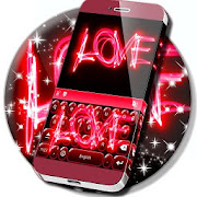 Love Bright Neon Light Keyboard  Icon