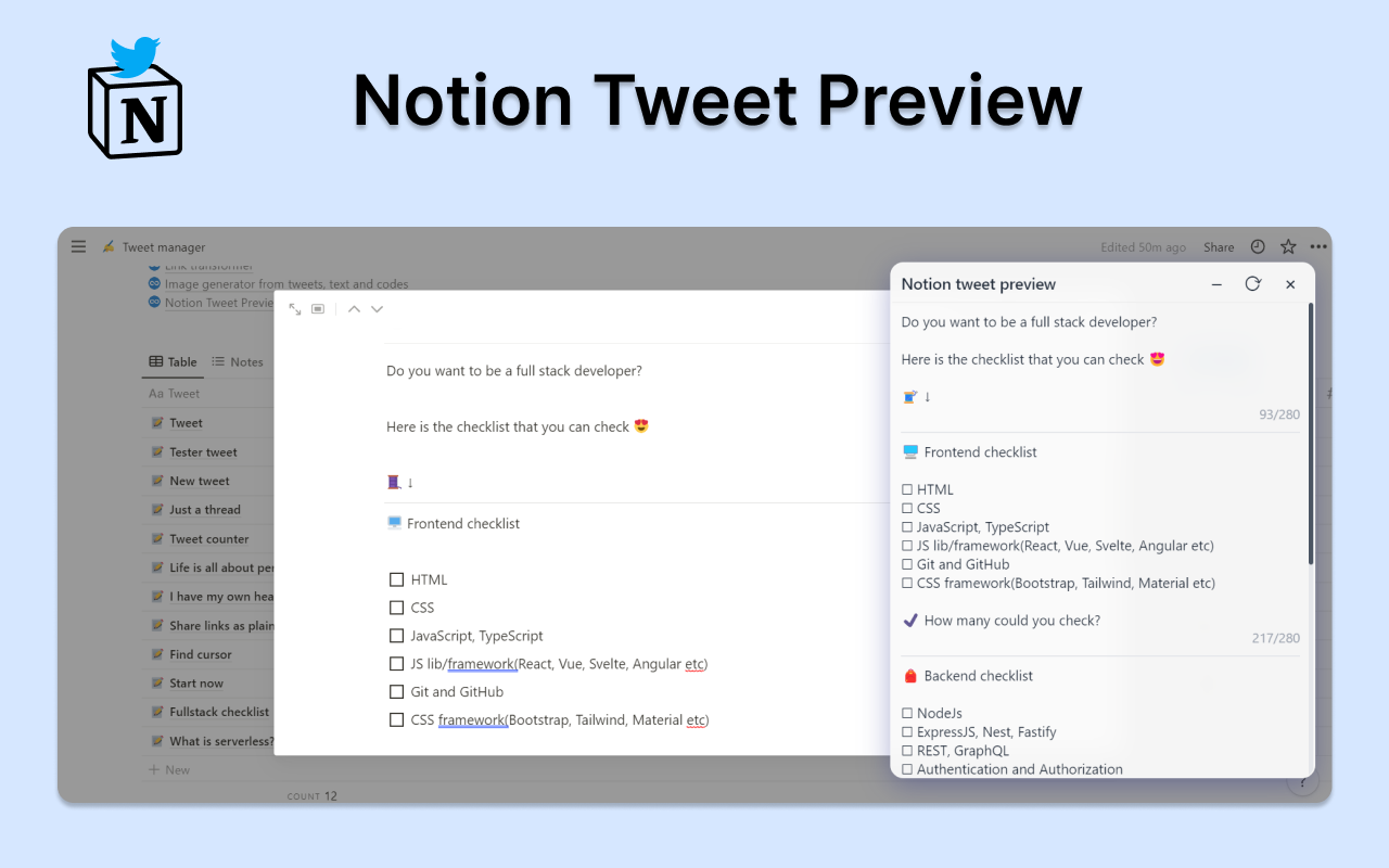 Notion Tweet Preview Preview image 3