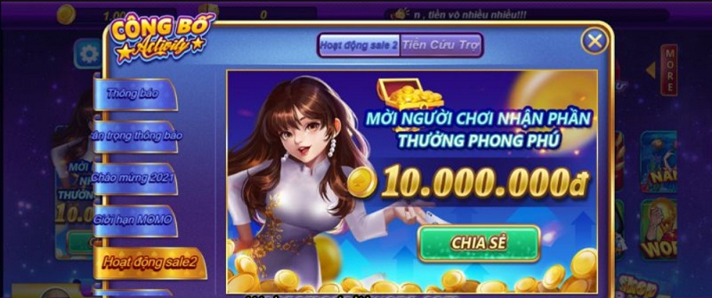 Giao diện bắt mắt tại cổng game V99 Win