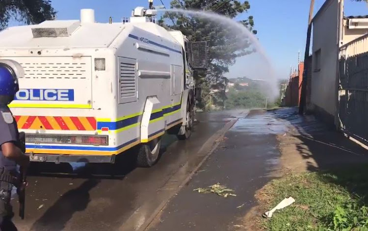 Gauteng's public order policing unit has one water cannon to service the province.