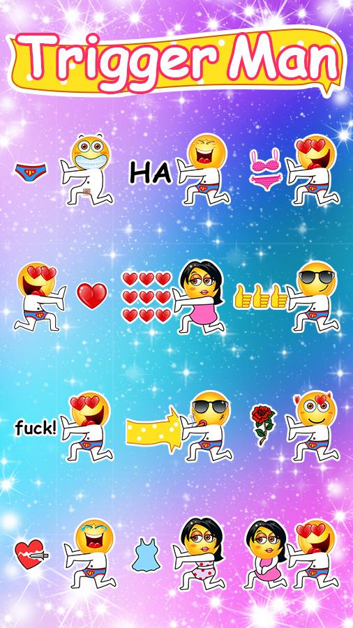 FREE-GOSMS TRIGGER MAN STICKER Screen 2