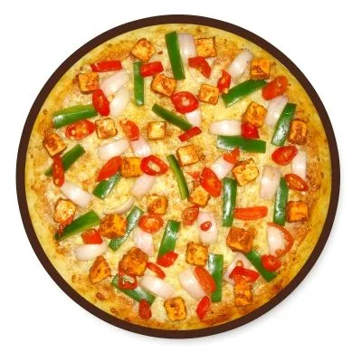 Tomato Onion Capsicum Pizza