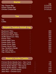 The Royal Tandoor menu 1