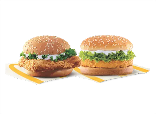McChicken + McSpicy Chicken Burger
